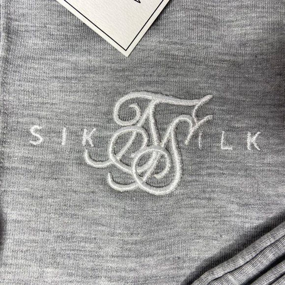 Sik Silk Men's Smart Pleated Joggers Gray - Picture 3 of 4